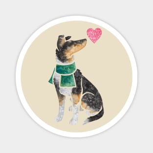 Watercolour Smooth Collie (tri) Magnet